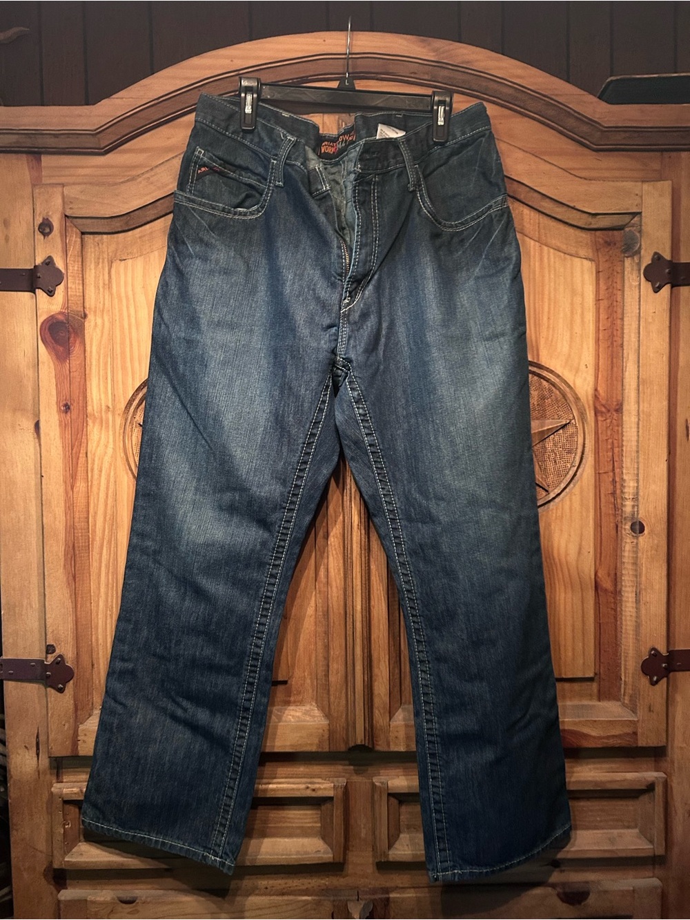 Relaxed Fit Men's Dark Blue Jeans
